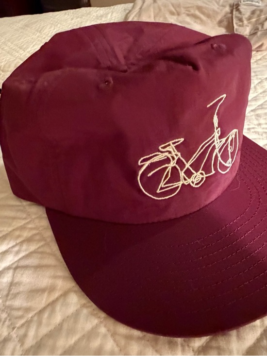 Other - Bicycle maroon SnapBack hat